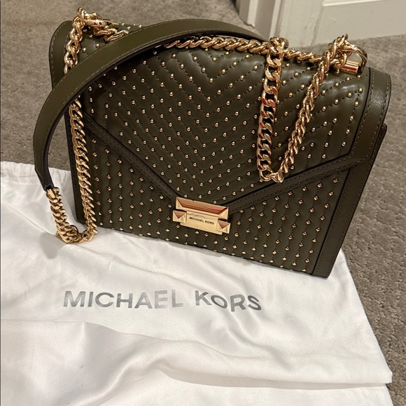 MICHAEL MICHAEL KORS
Whitney Large Studded Leather Convertible Shoulder Bag - Picture 2 of 12